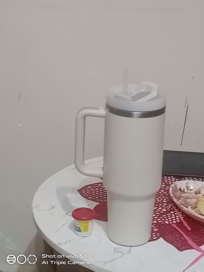 1200ml Stainless Steel Tumbler with 2 Straws