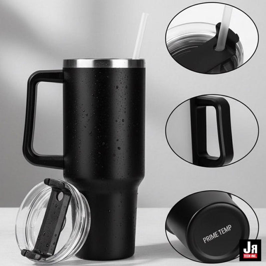 1200ml Stainless Steel Tumbler with 2 Straws