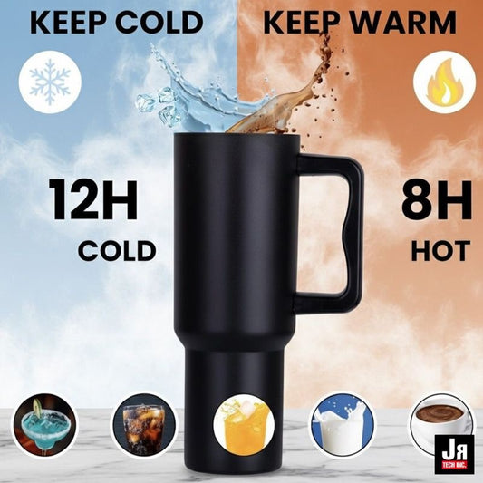 1200ml Stainless Steel Tumbler with 2 Straws