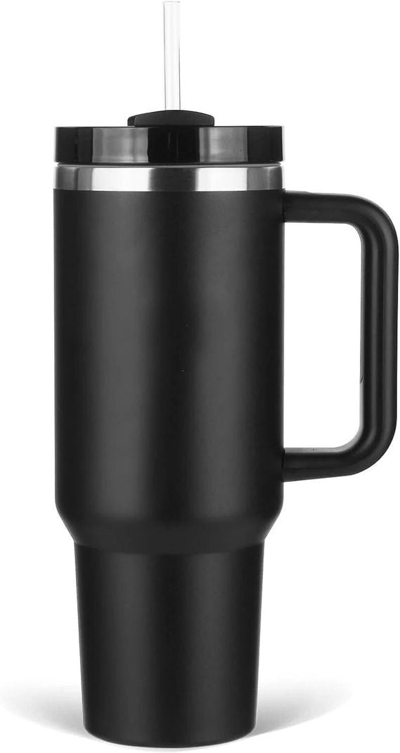 1200ml Stainless Steel Tumbler with 2 Straws
