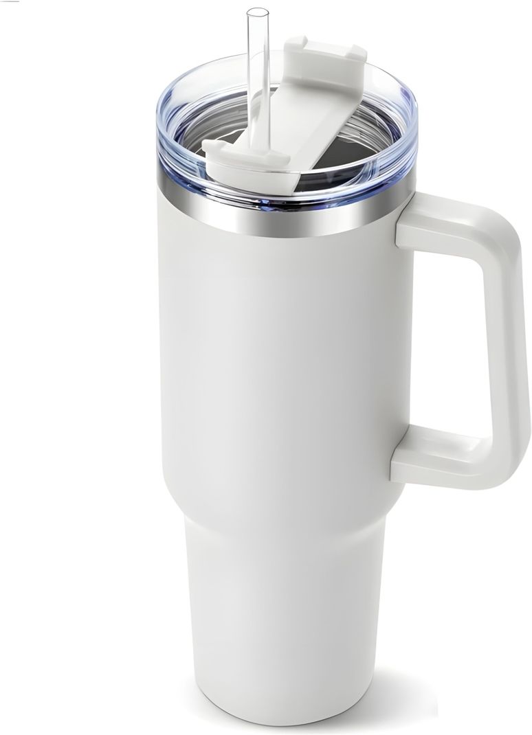 1200ml Stainless Steel Tumbler with 2 Straws